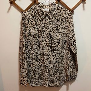 Equipment blouse leopard print